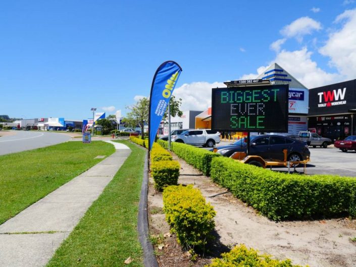 Option 1 VMS Board Hire Promotion